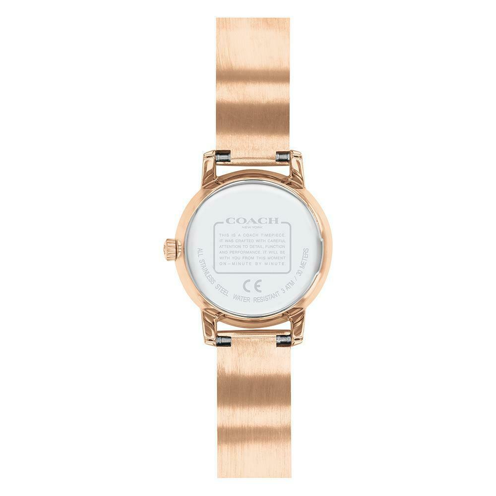 Coach Sigature C Rose Gold Steel with Crystals Ladies Watch 14503498 $275.00