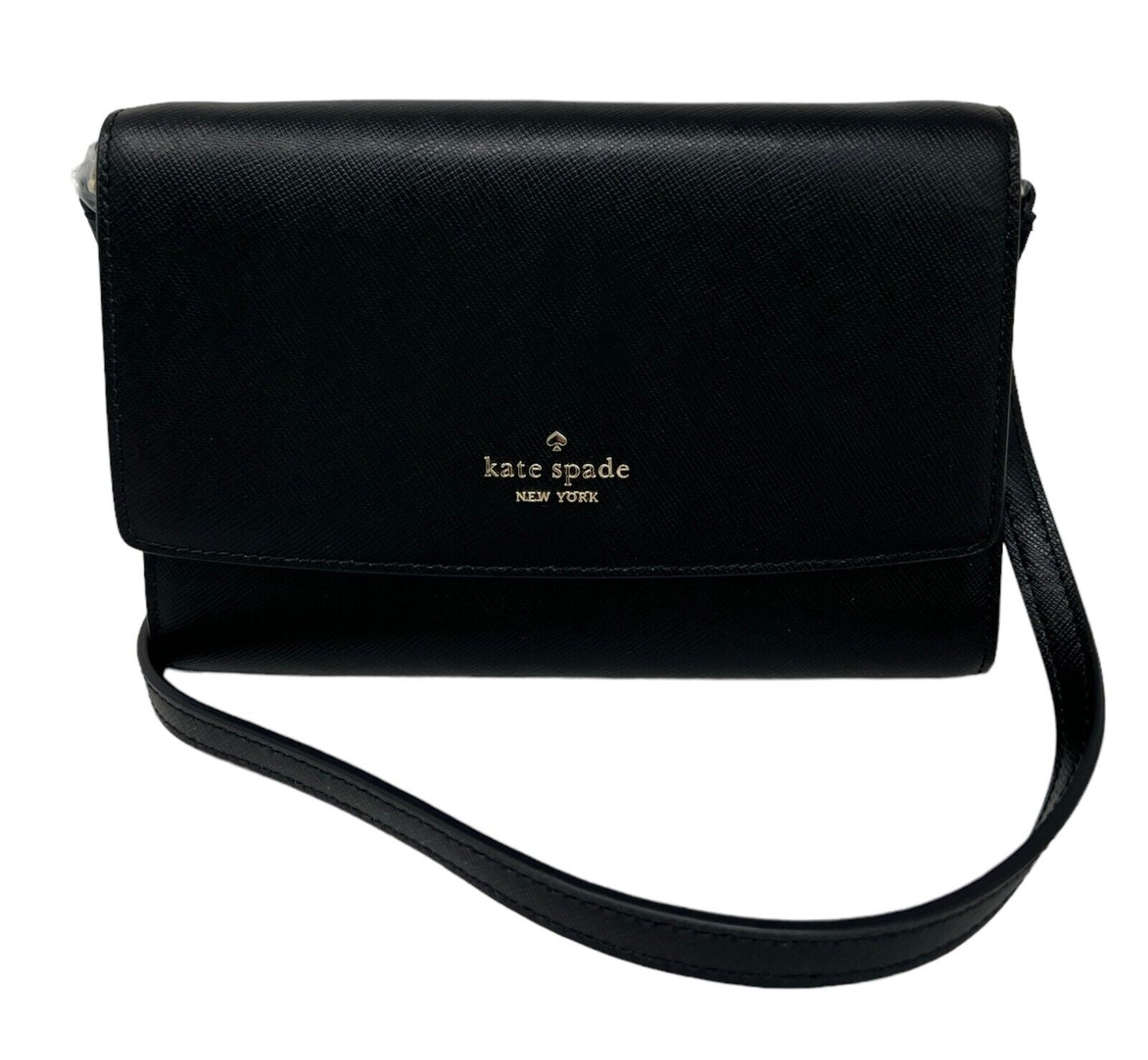Kate Spade Perry Saffiano Leather Black Crossbody Bag K8709
