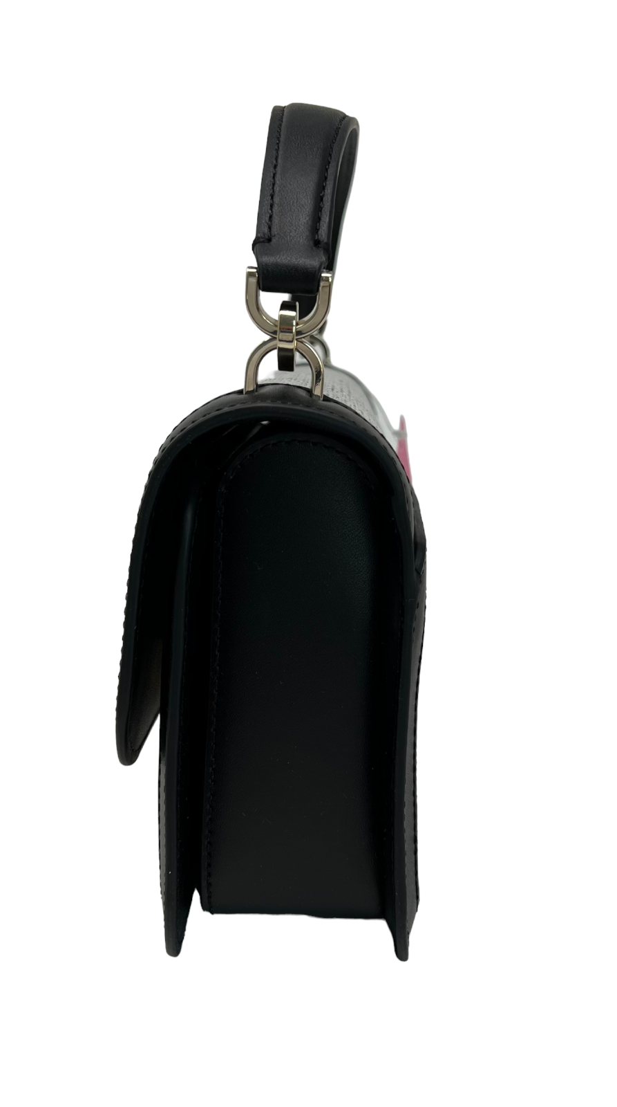 Kate Spade Audrey Orchard Toss Embroidered Apple Handle Flap Turnlock Bag Black