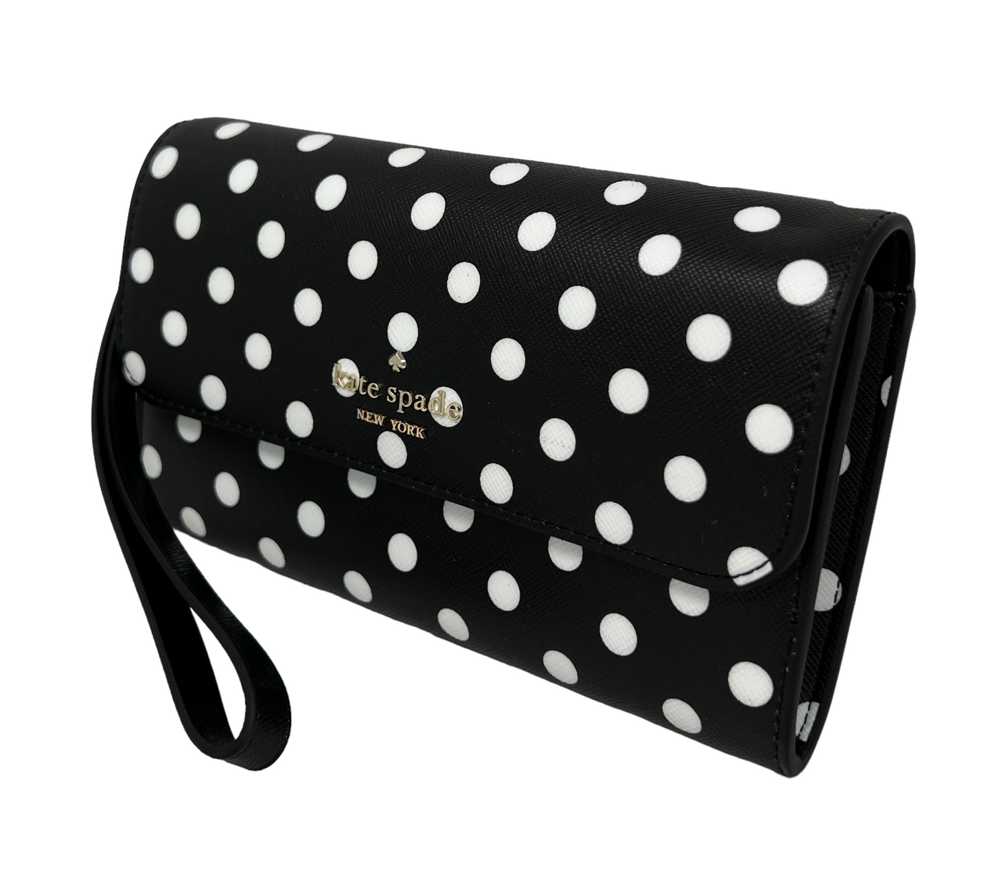 Kate Spade Cheers Charming Dot Printed Boxed Wristlet Cutch Wallet K7234 $199