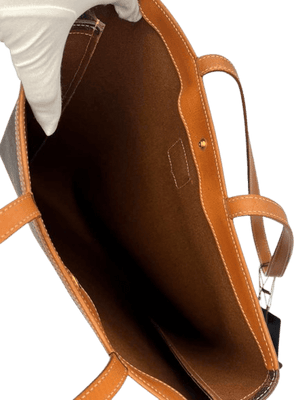 Celine Brown Macadam Coated Canvas & Leather Shoulder Bag - www.unoo.com