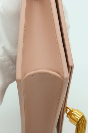 Saint Laurent Kate Tassel Wallet on Chain Pale Pink Leather Crossbody Clutch Bag - www.unoo.com