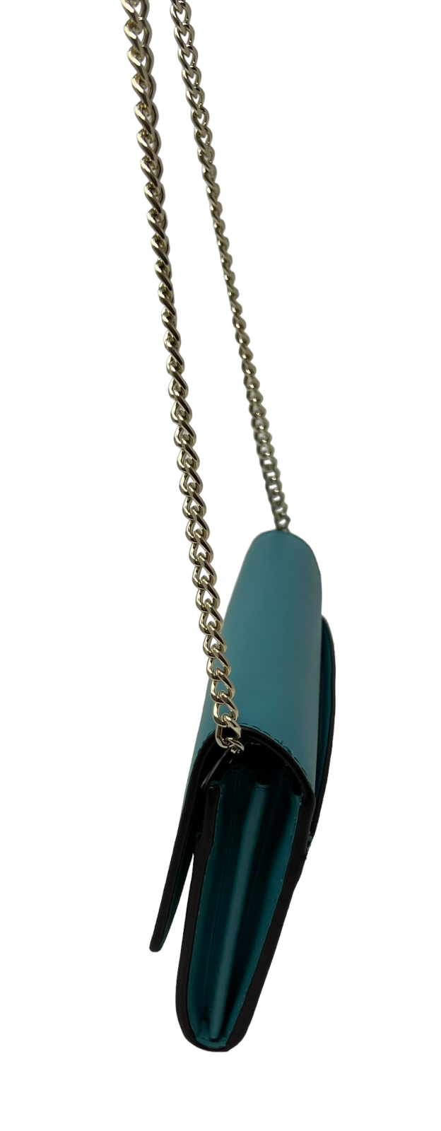 Kate Spade Gemma Stone Blue Smooth Leather Wallet on a Chain Bag WLR00552 $249