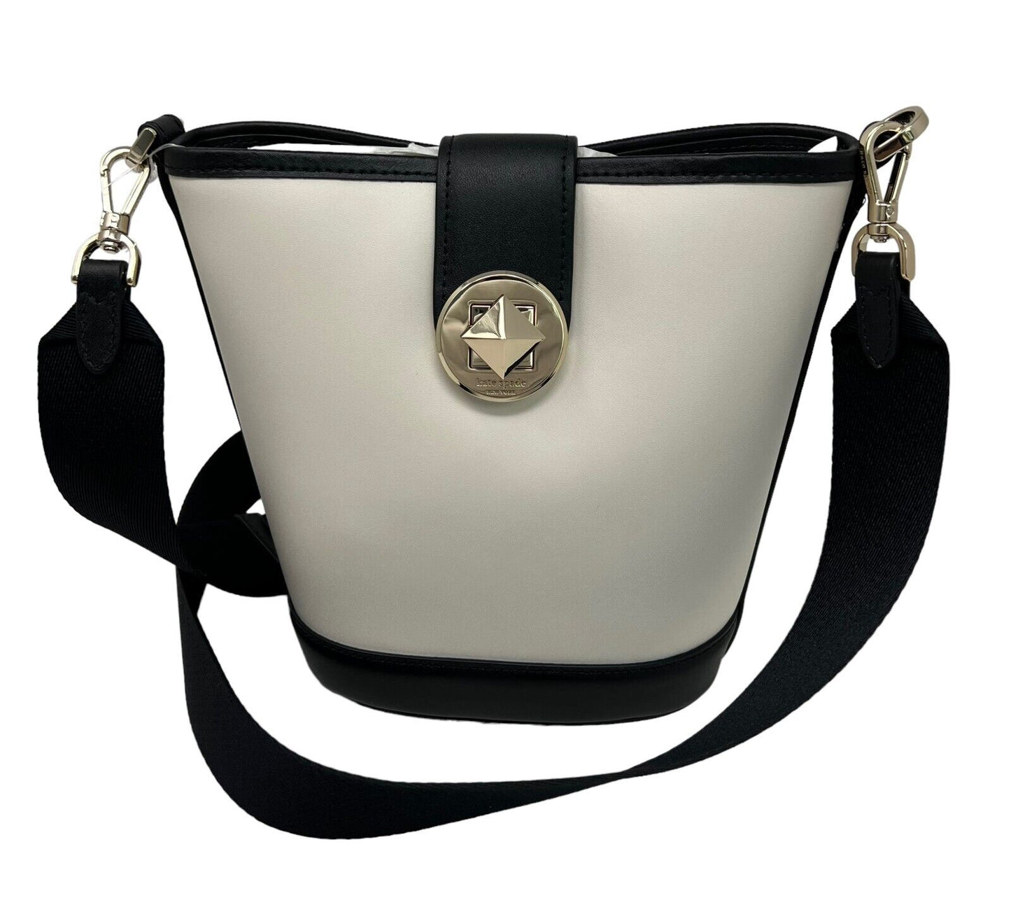 Kate Spade Black Multi Audrey Mini Bucket Colorblock Crossbody Bag KA491 $329