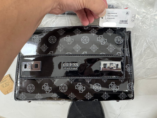 Guess Katey Shoulder Handbag Chain Crossbody-Coal