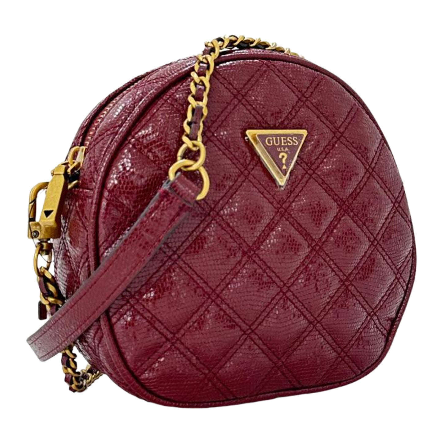 Guess Giully Circle Mini Crossbody Bag - Red