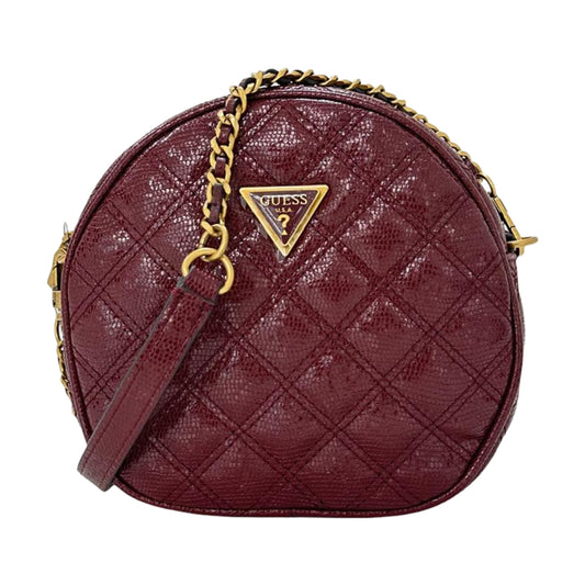 Guess Giully Circle Mini Crossbody Bag - Red