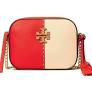 Tory Burch Mcgraw Colorblock Camera Bag - Red/Cream