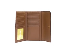 Michael Kors Jet Set Travel Large Trifold Wallet - Brown - www.unoo.com