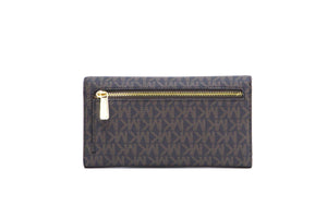 Michael Kors Jet Set Travel Large Trifold Wallet - Brown - www.unoo.com