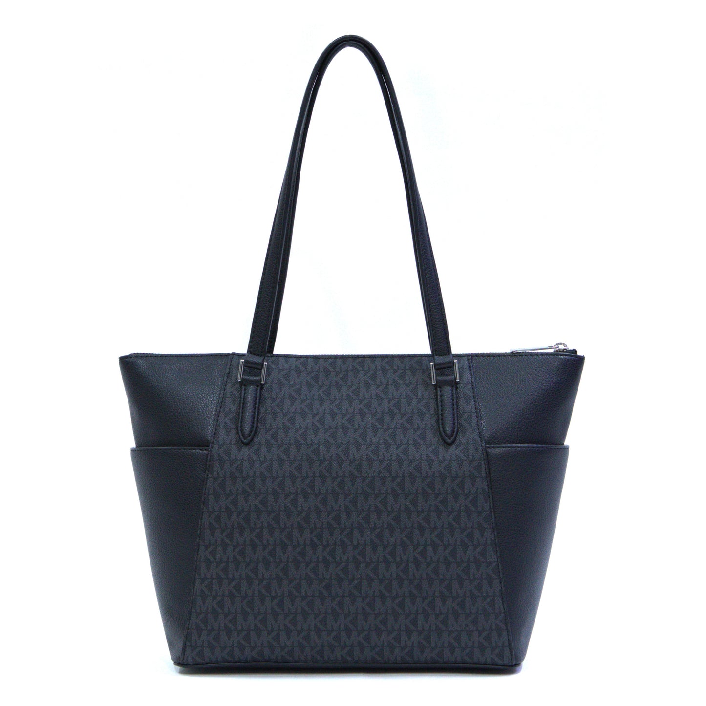 Michael Kors Charlotte Top Zip Tote Shoulder Bag - Black