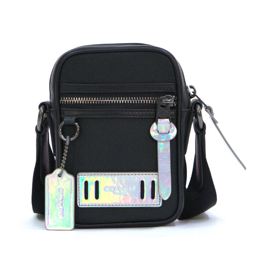 Coach Men's Black Shoulder Terrain Reflective Crossbody Bag - Black