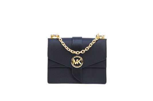 Michael Kors Small Saffiano Leather Greenwich Crossbody Bag - Black