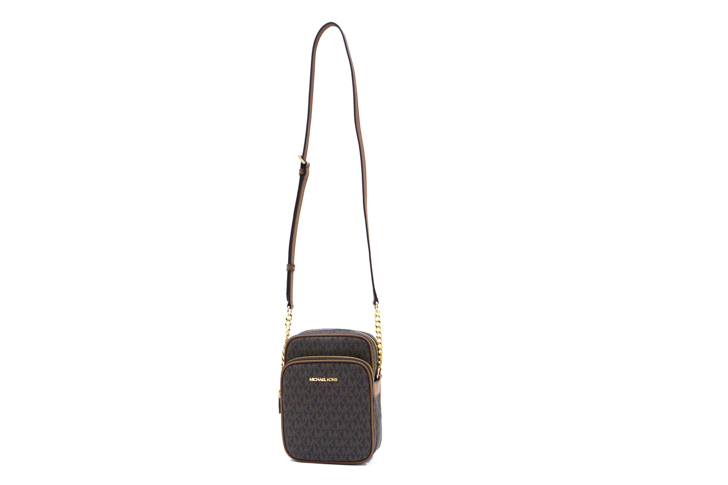 Michael Kors Jet Set Travel Medium Logo Crossbody Bag - Brown