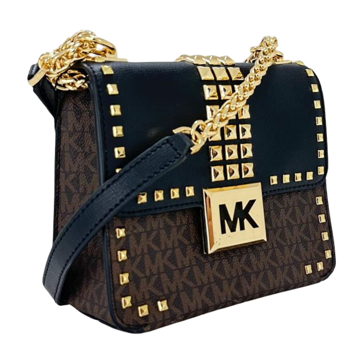 Michael Kors Sonia Crossbody- Brown/ Black