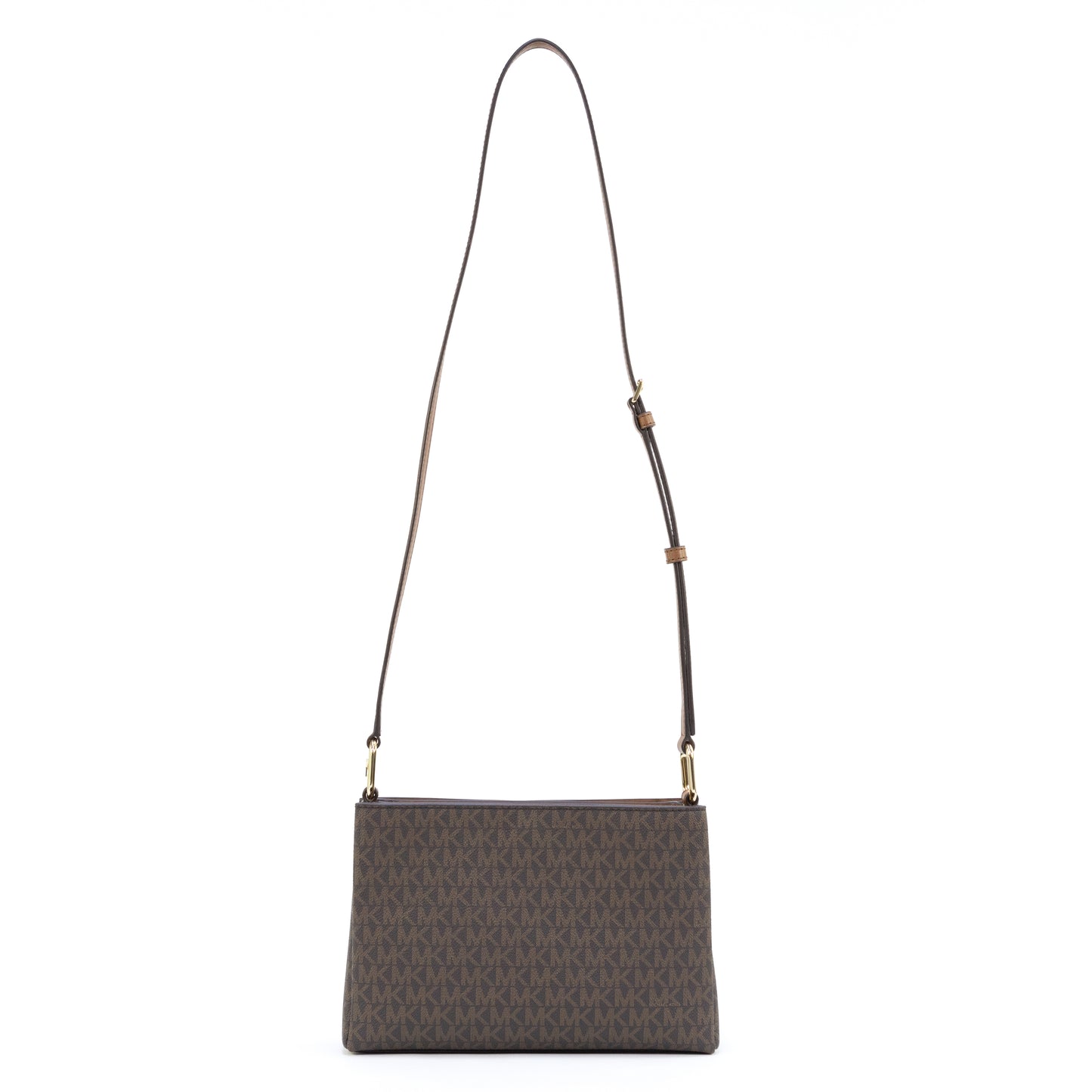 MIchael Kors Trisha Medium Logo Crossbody Bag Tote - Brown