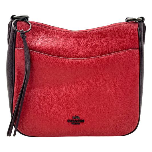 Coach Chaise Colorblock Crossbody Bag - Brick Red Multi