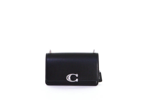 Coach Luxe Refined Calf Leather Bandit Crossbody - Black