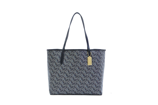 Coach City Tote With Coach Monogram Print - Black