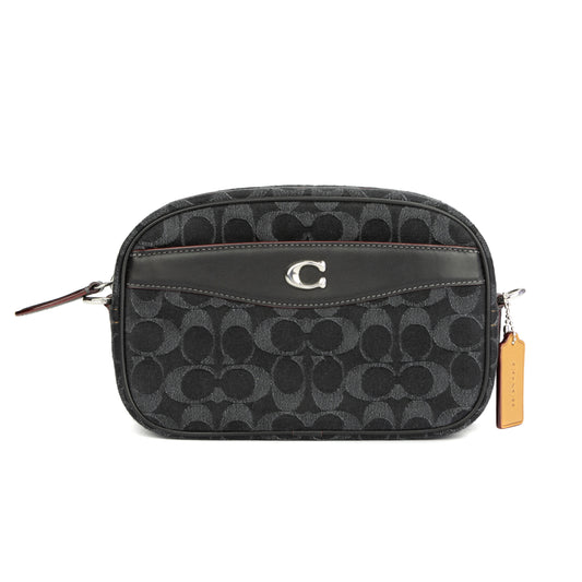 Coach Crossbody Bag In Signature Denim - Denim Black