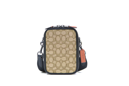 Coach Stanton Crossbody In Signature Canvas - Black/Chalk