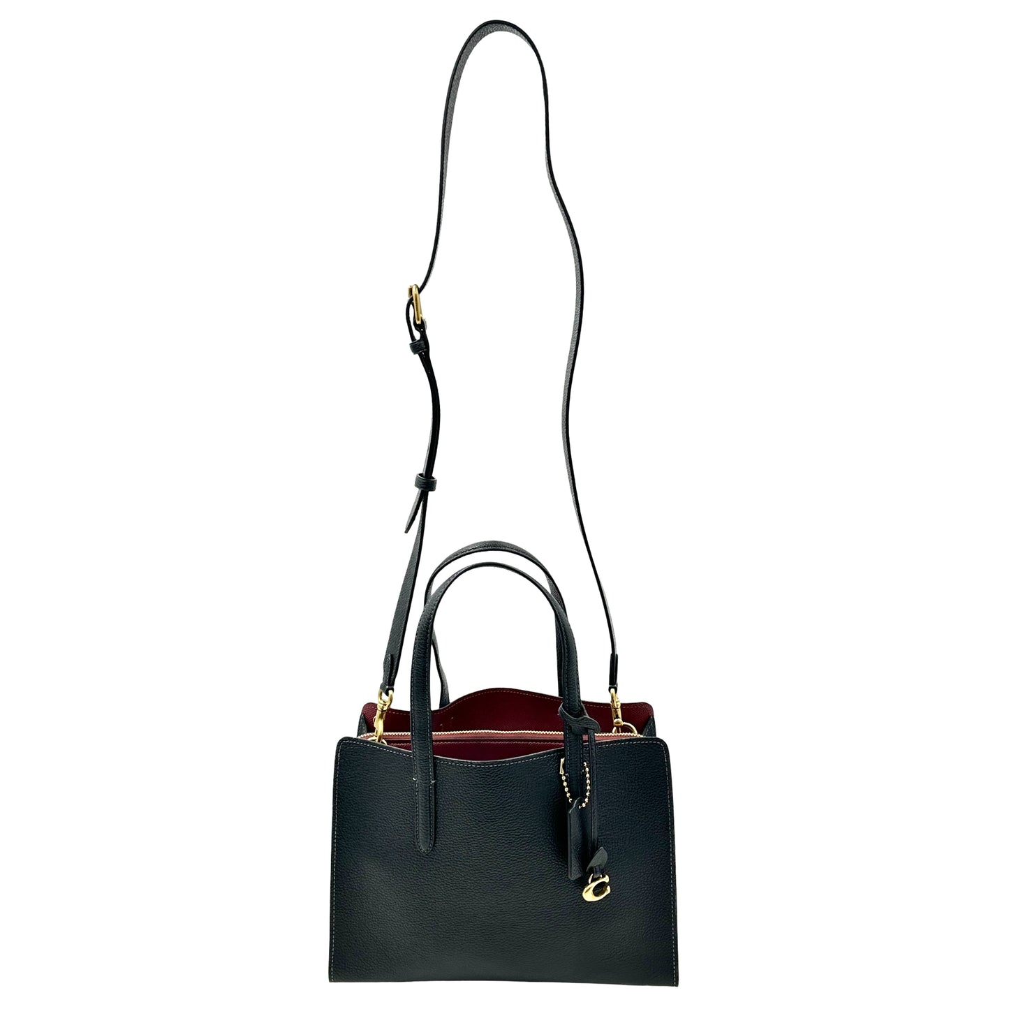 Coach Carter Cary 28 Handbag Crossbody Bag - Black