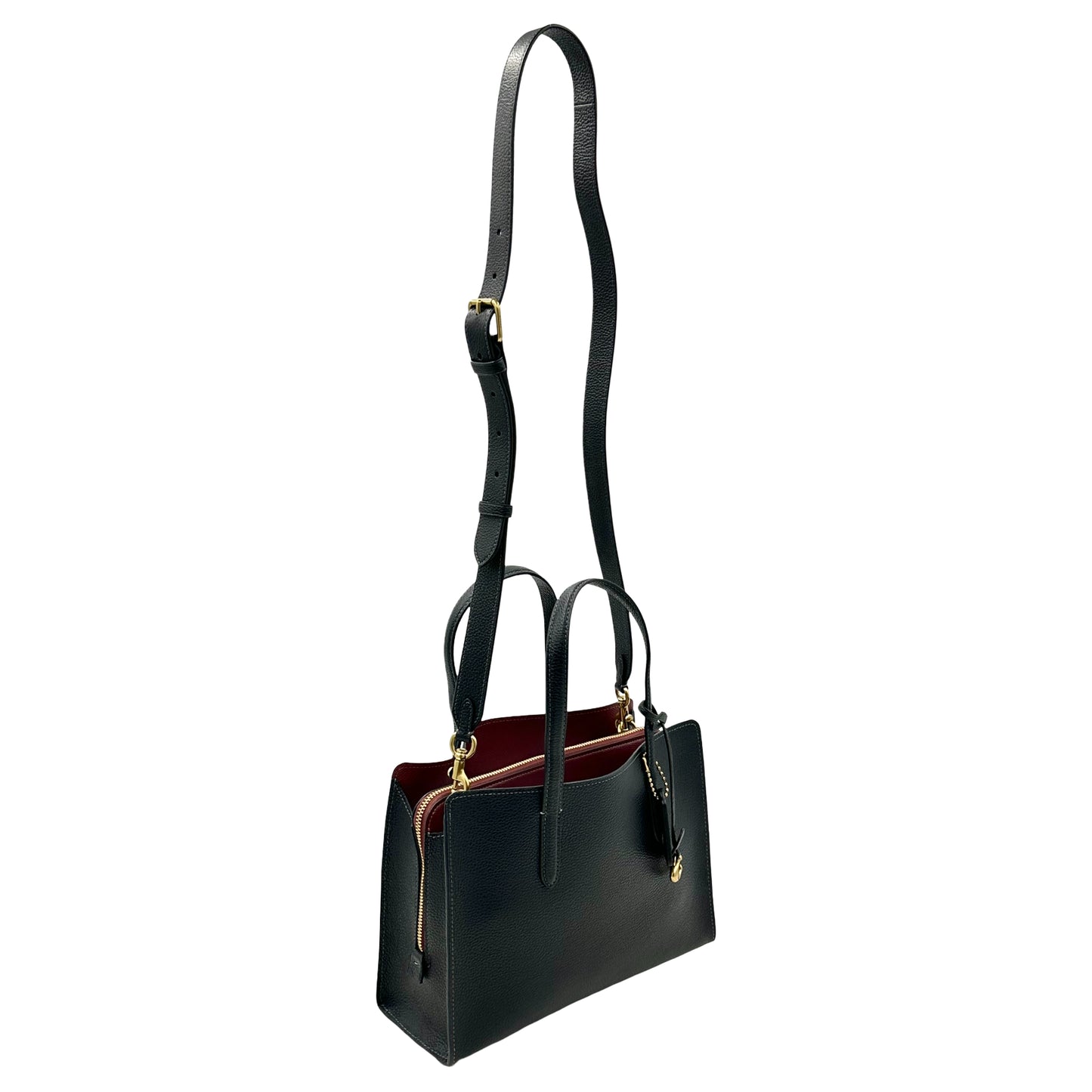 Coach Carter Cary 28 Handbag Crossbody Bag - Black