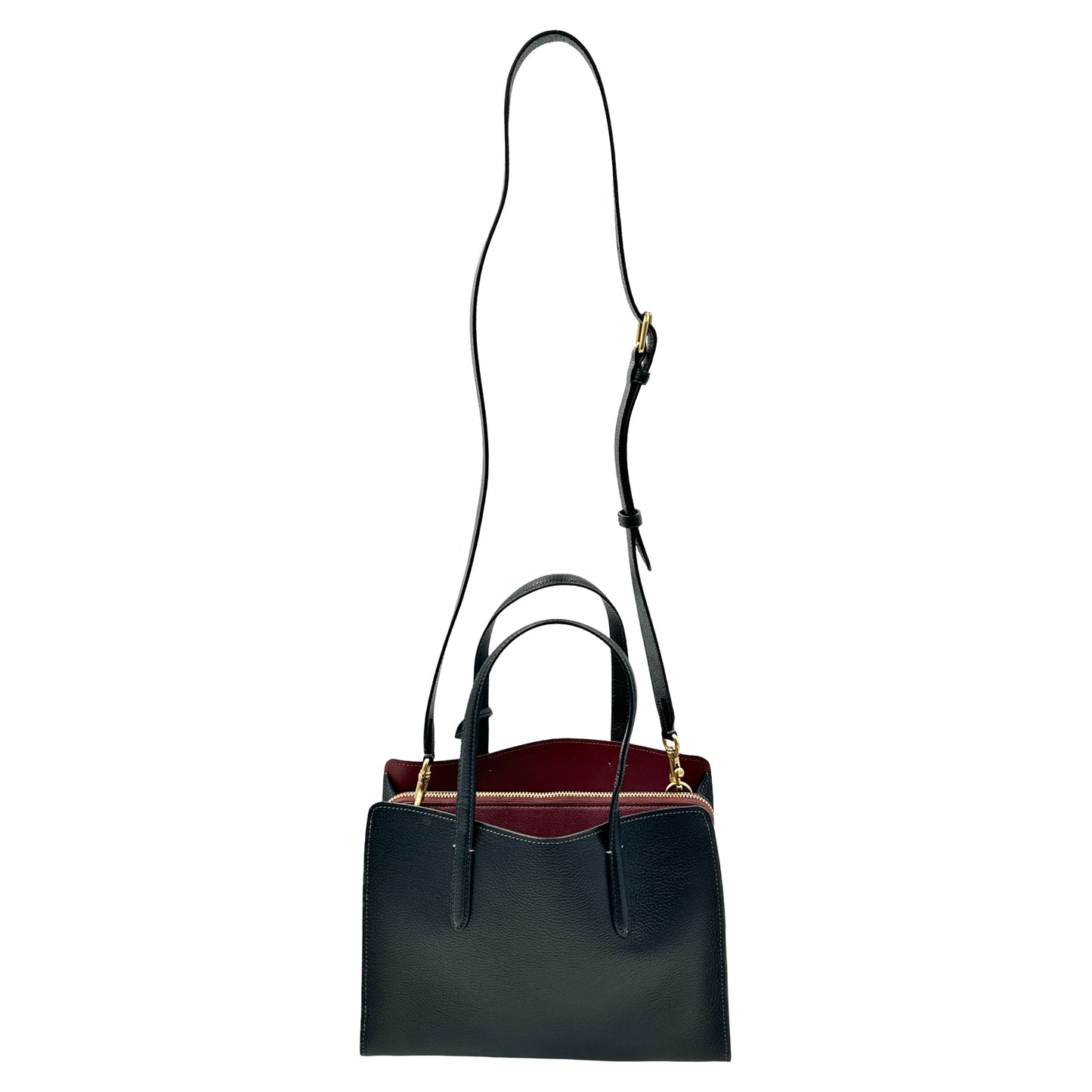 Coach Carter Cary 28 Handbag Crossbody Bag - Black