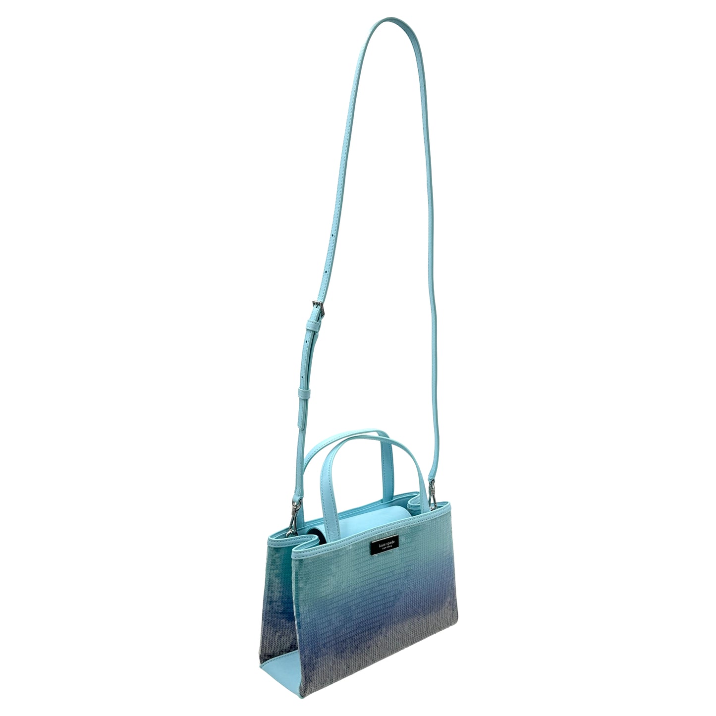 Kate Spade Sam Icon Ombre Sequin Small Tote Bag - Aquamarine Blue