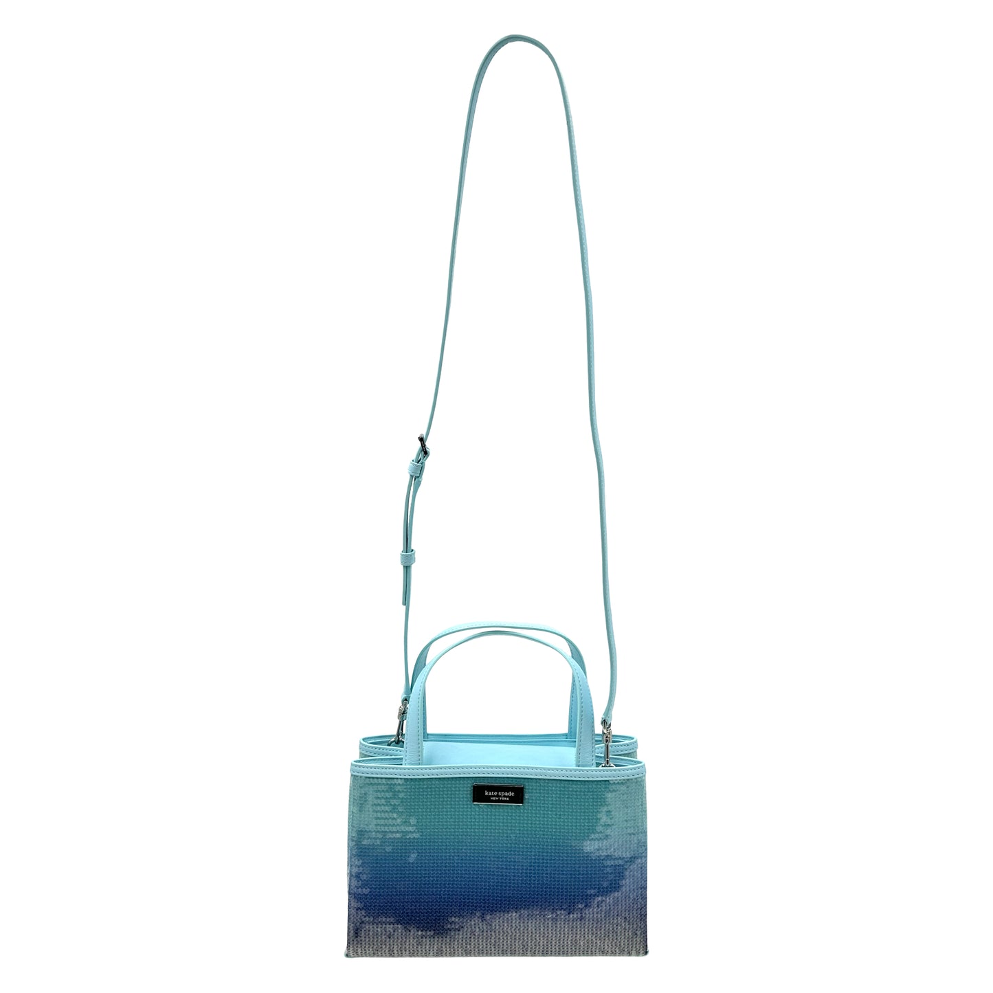 Kate Spade Sam Icon Ombre Sequin Small Tote Bag - Aquamarine Blue