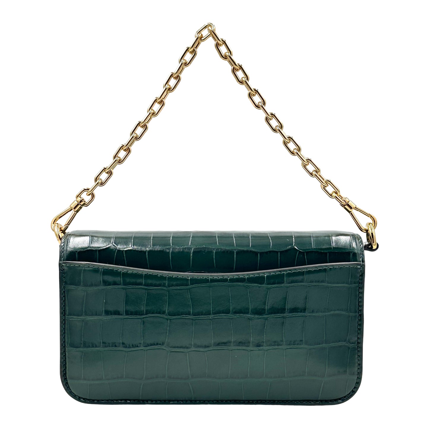 Kate Spade Dakota Croc Embossed Small Convertible Crossbody Shoulder Bag - Rock Garden