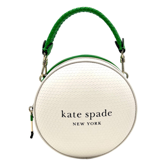 Kate Spade Tee Time 3D Golf Ball Leather Crossbody Bag - White Green