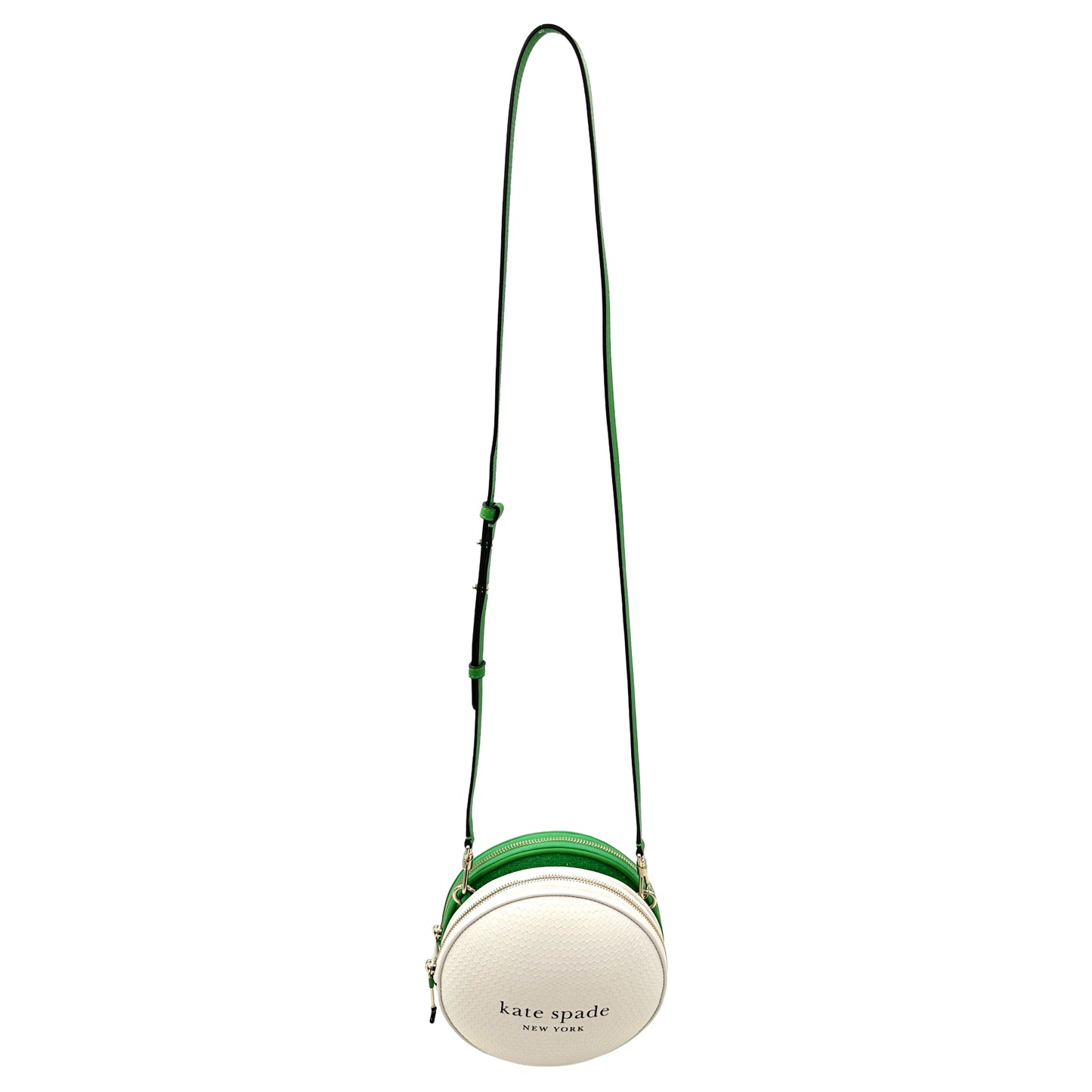 Kate Spade Tee Time 3D Golf Ball Leather Crossbody Bag - White Green