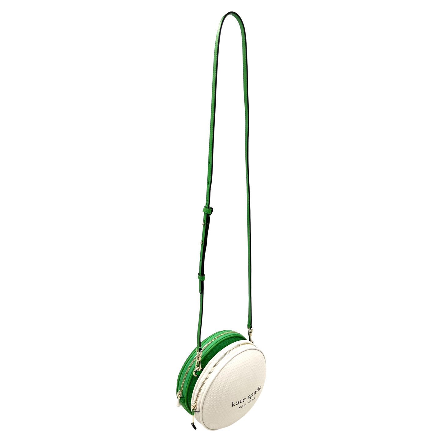 Kate Spade Tee Time 3D Golf Ball Leather Crossbody Bag - White Green