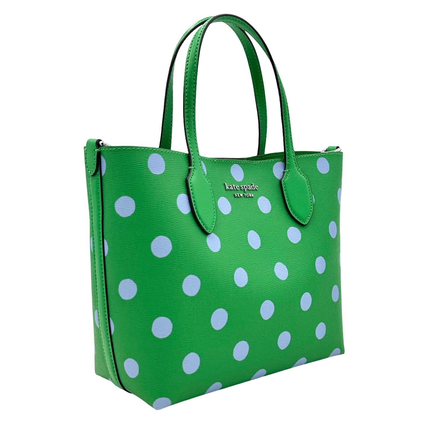 Kate Spade Bleecker Medium Crossbody Tote Blue Dot - Green