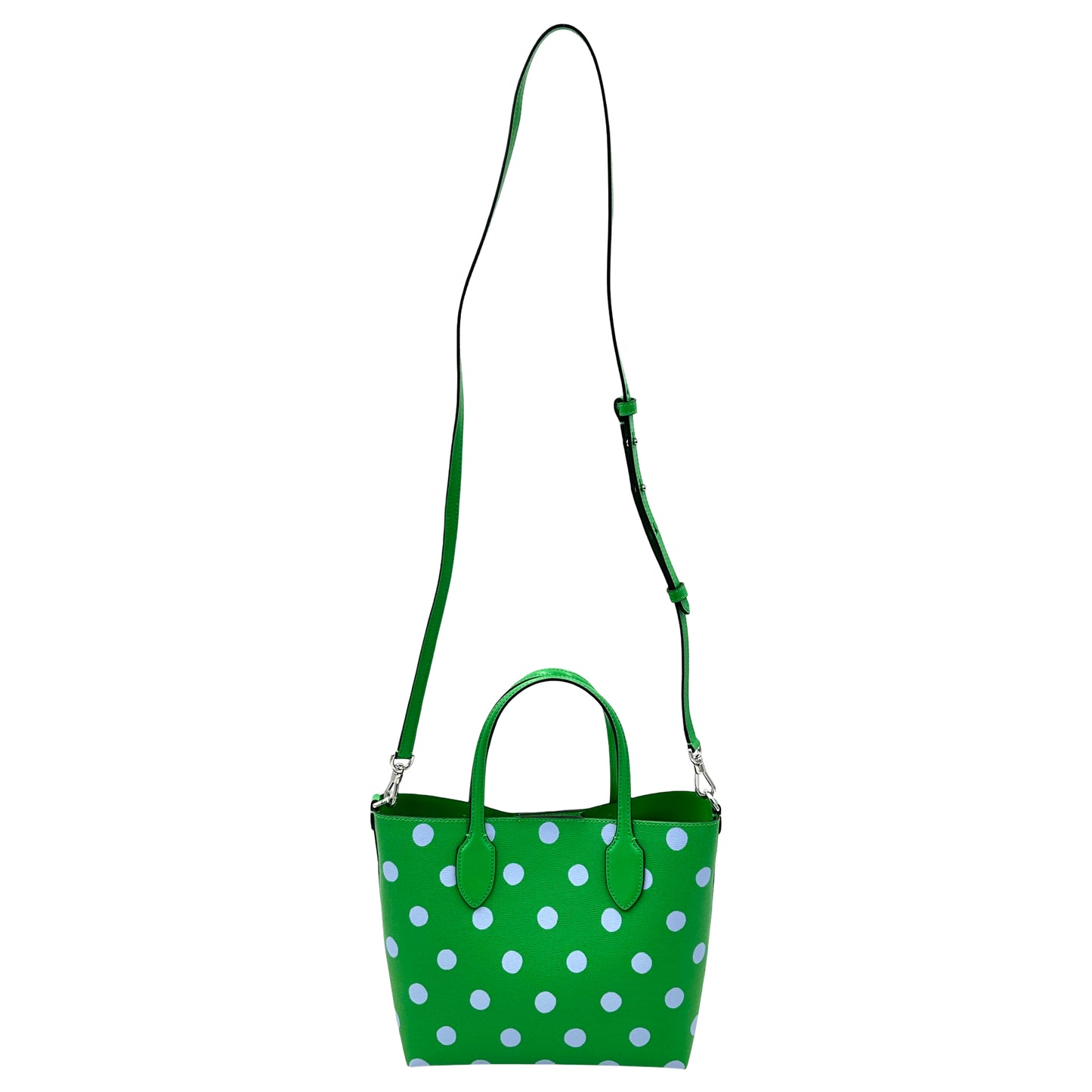 Kate Spade Bleecker Medium Crossbody Tote Blue Dot - Green