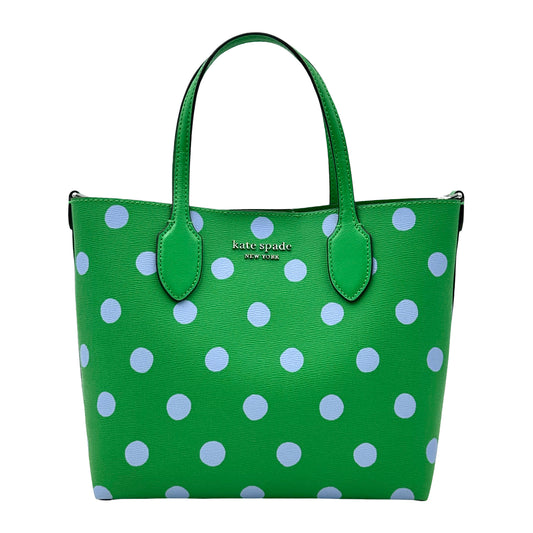 Kate Spade Bleecker Medium Crossbody Tote Blue Dot - Green