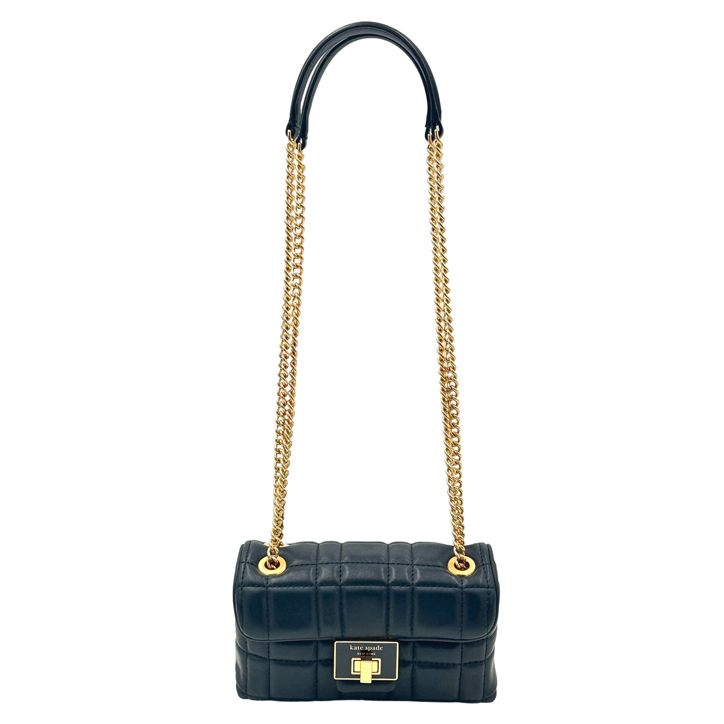 Kate Spade Evelyn Quilted Small Shoulder Crossbody - Black