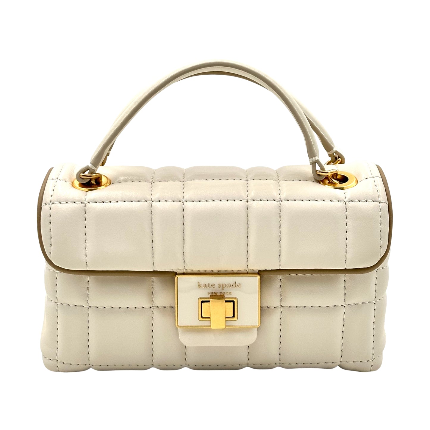 Kate Spade Evelyn Quilted Small Shoulder Crossbody Bag - Ivory
