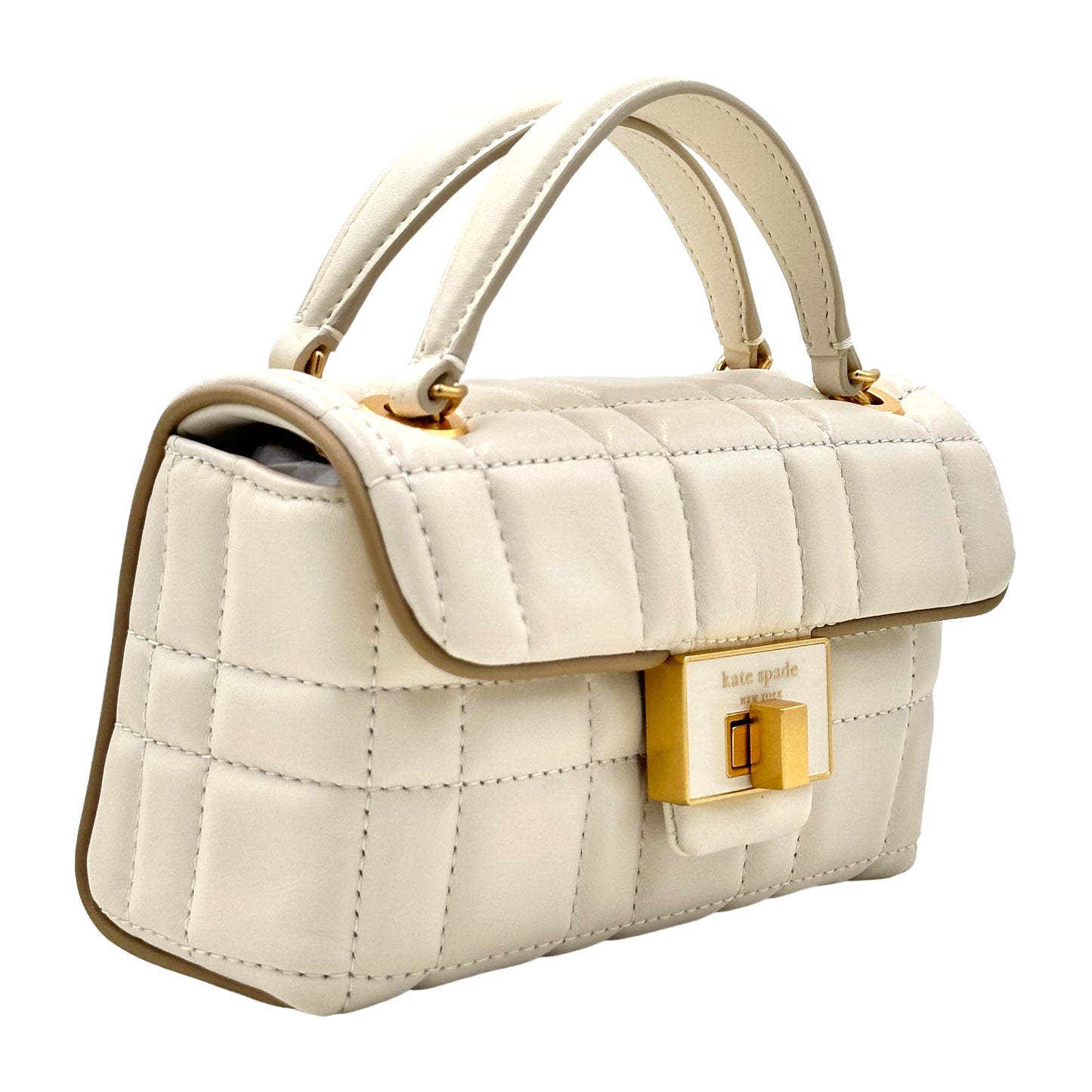 Kate Spade Evelyn Quilted Small Shoulder Crossbody Bag - Ivory