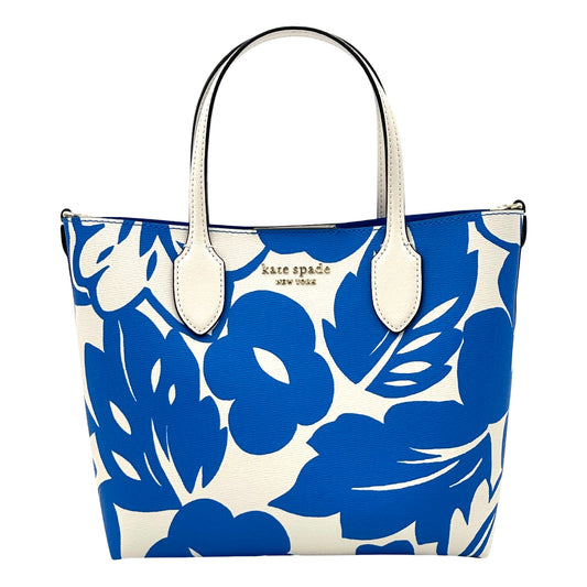 Kate Spade Bleecker Tropical Foliage Medium Crossbody Tote - Blue