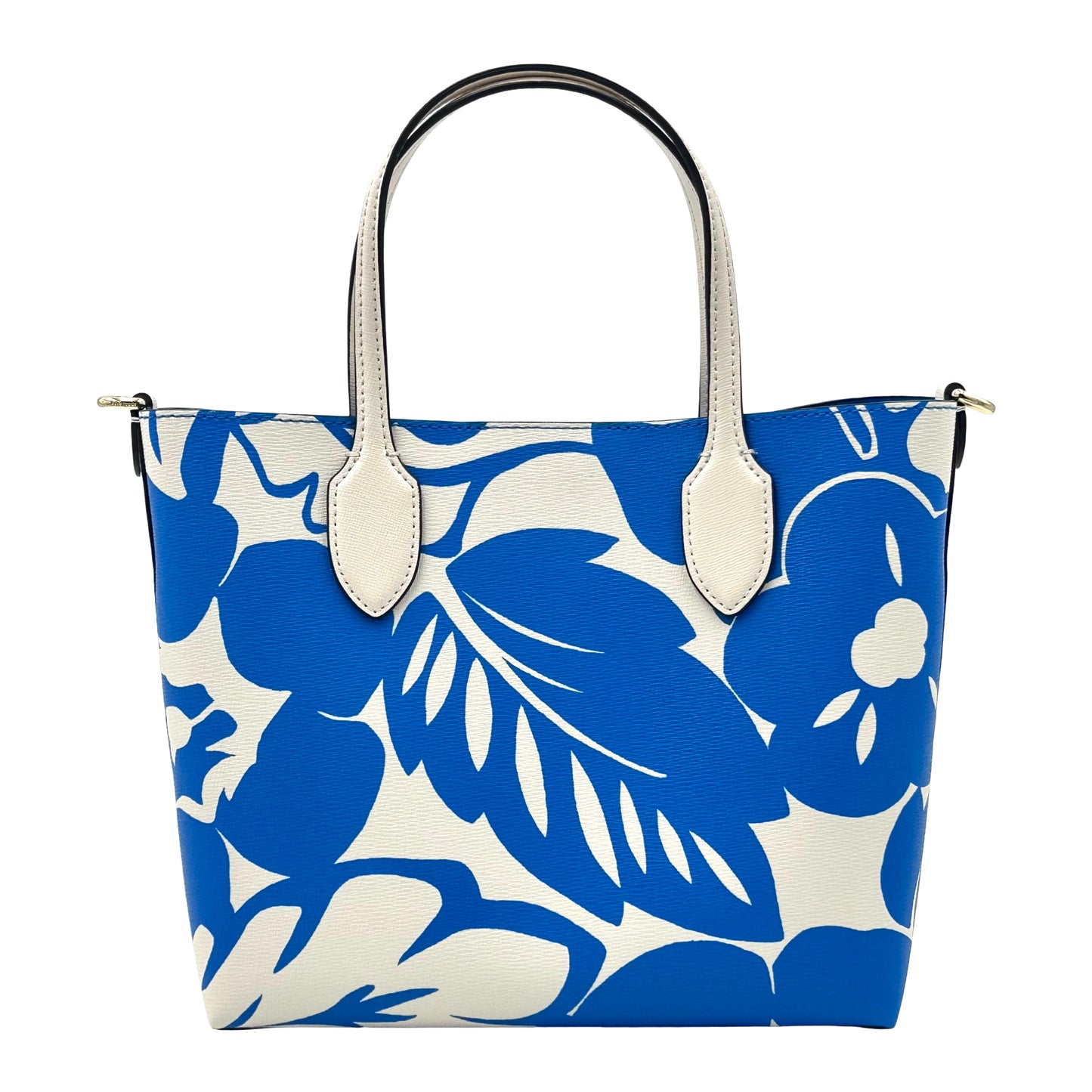 Kate Spade Bleecker Tropical Foliage Medium Crossbody Tote - Blue