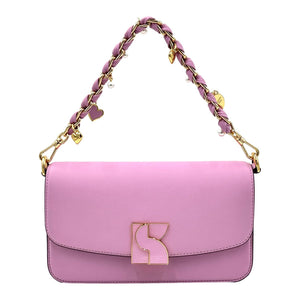 Kate Spade Dakota Heart Embellished Small Convertible Crossbody - Pink - www.unoo.com