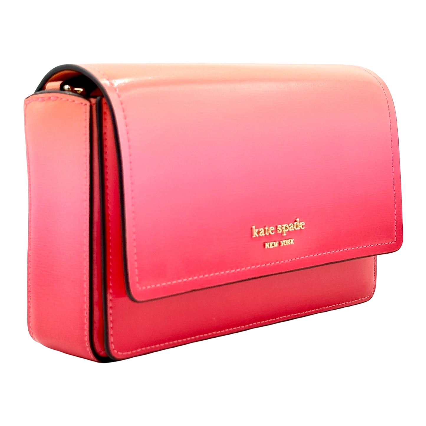 Kate Spade New York Morgan Ombre Flap Chain Wallet Crossbody - Melon Ball