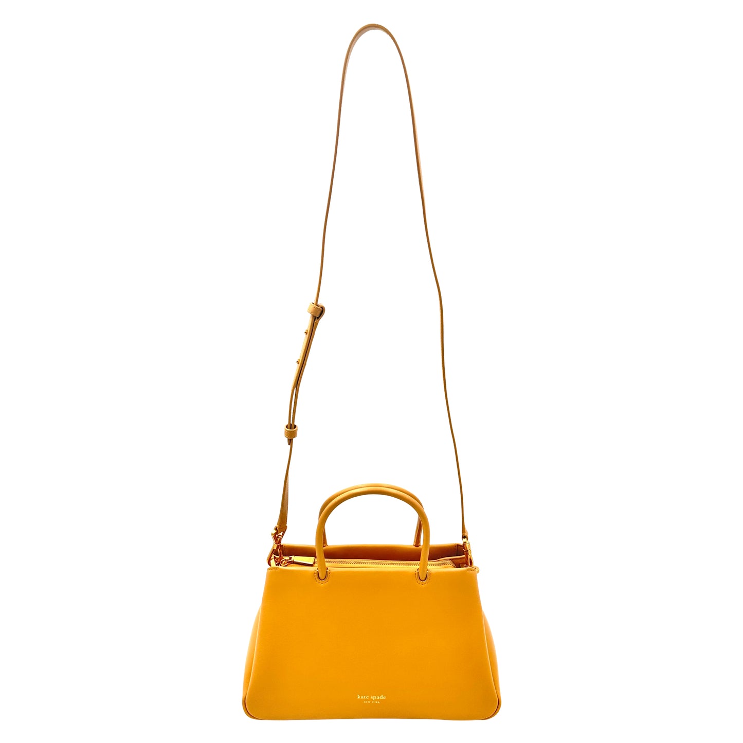 Kate Spade New York Grace Smooth Leather Satchel - Caramel Corn