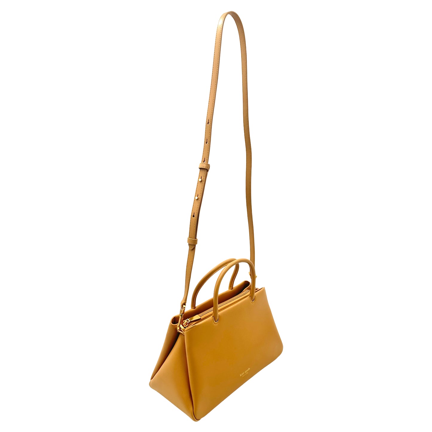 Kate Spade New York Grace Smooth Leather Satchel - Caramel Corn