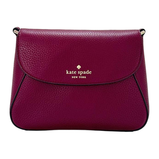 Kate Spade Monica Pebbled Crossbody Bag - Blackberry