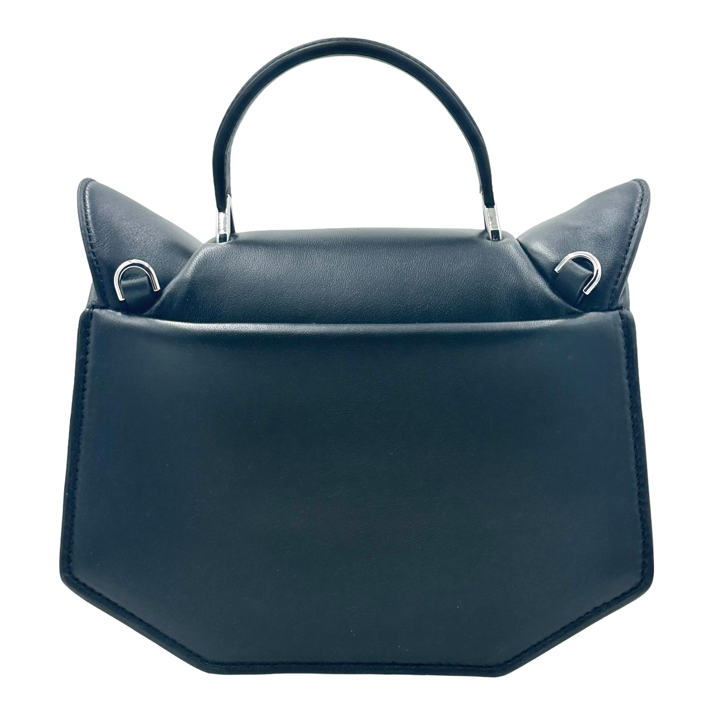 Kate Spade Whiskers 3d Cat Leather Crossbody- Black