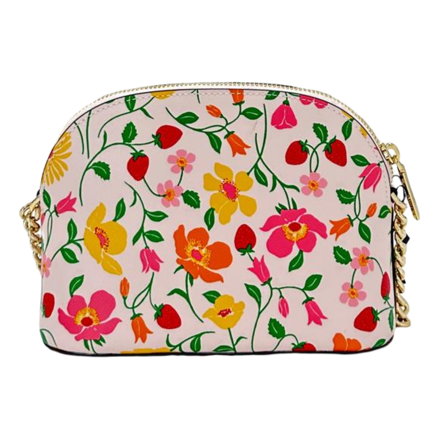 Kate Spade Spencer Small Dome Strawberry Garden Crossbody - Pink Multi