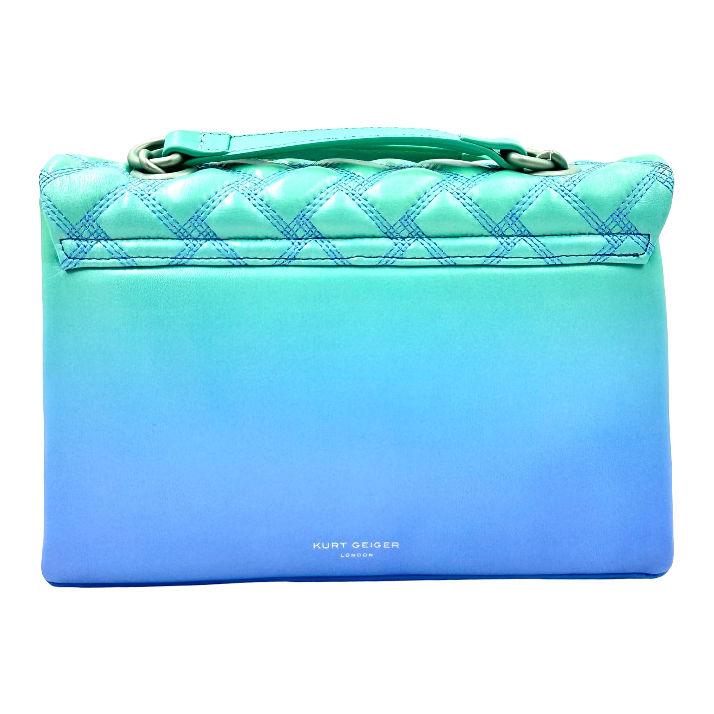 Kurt Geiger Kensington Ombre Quilted Leather Shoulder Bag - Blue Green